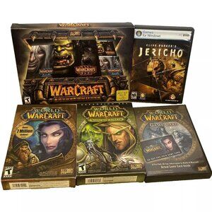 World Of WarCraft & Jerico Mixed Lot Of 5 PC Games
